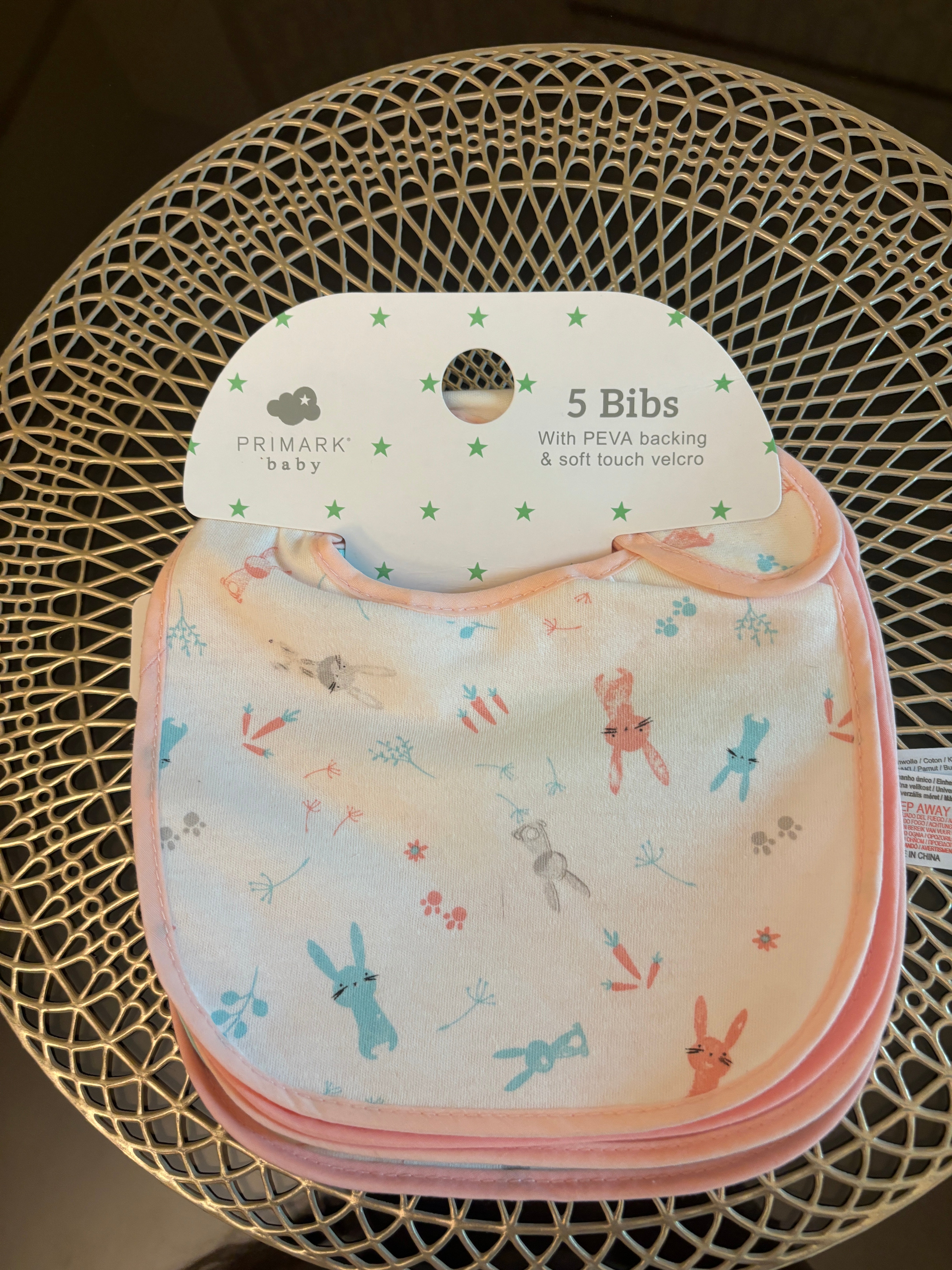 5 bunny Bibs pack