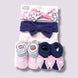 5 Piece Baby girl’s Bib and booties set