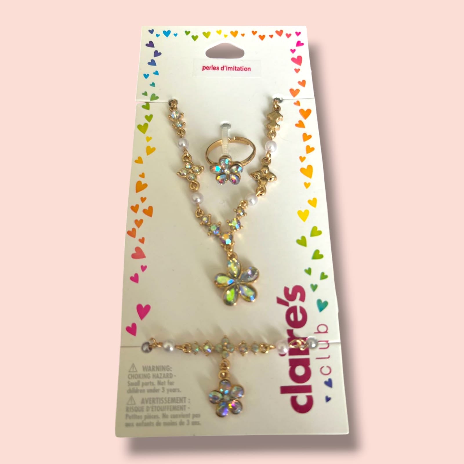 CLAIRE’S flower jewelry set