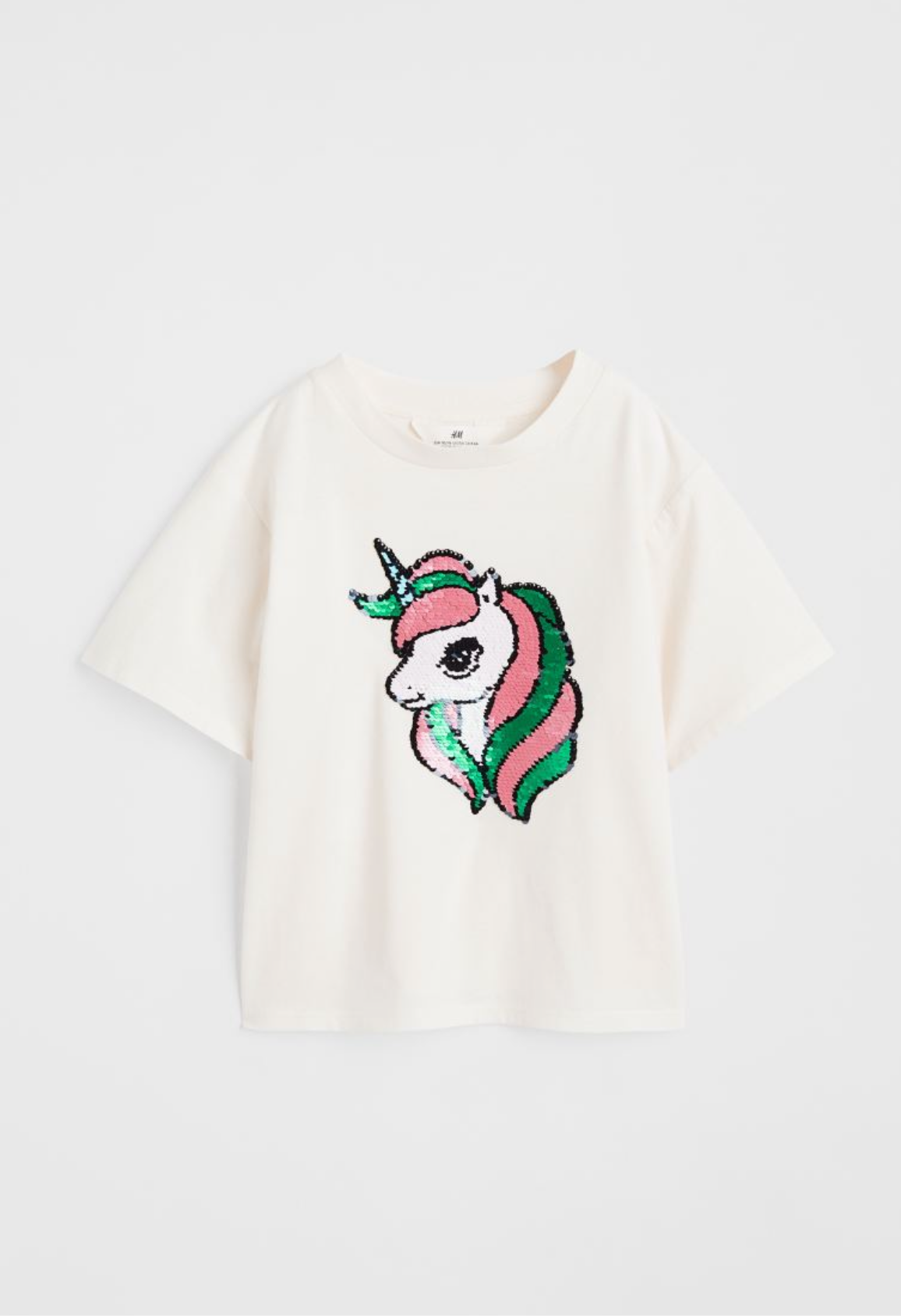 Unicorn Reversible sequence T-shirt