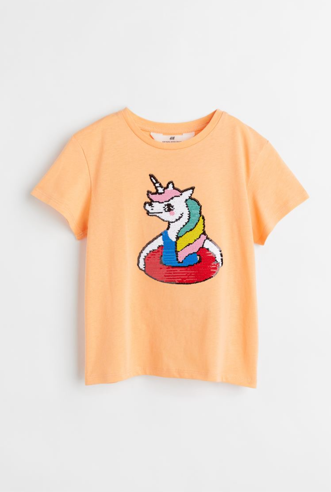 Reversible sequence unicorn T-shirt
